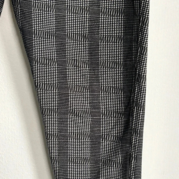 Women's XL‎ Houndstooth Stretch Leggings Fleece Lined Pull On Preppy Acadamia - Picture 5 of 14